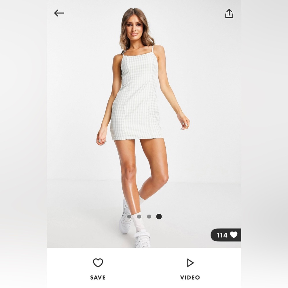 Mini dress from ASOS green and teal size 2 (xs)